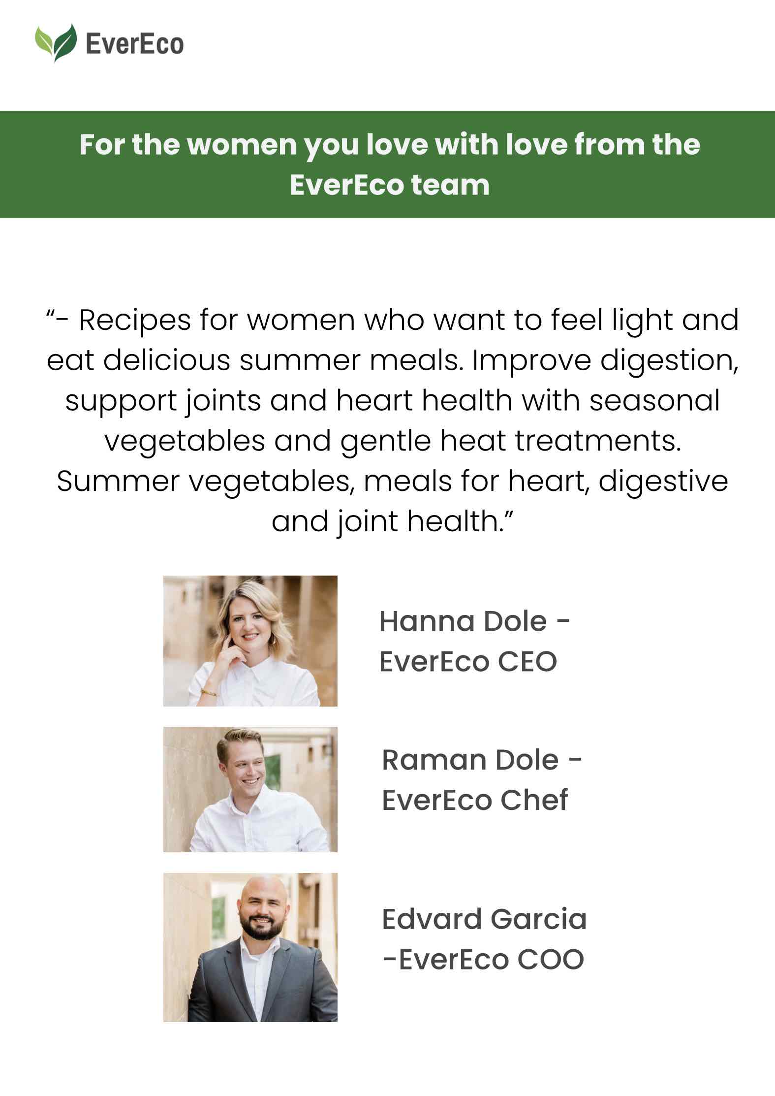 Easy summer: 19 recipes for women 50+ - health, energy, seasonal dishes